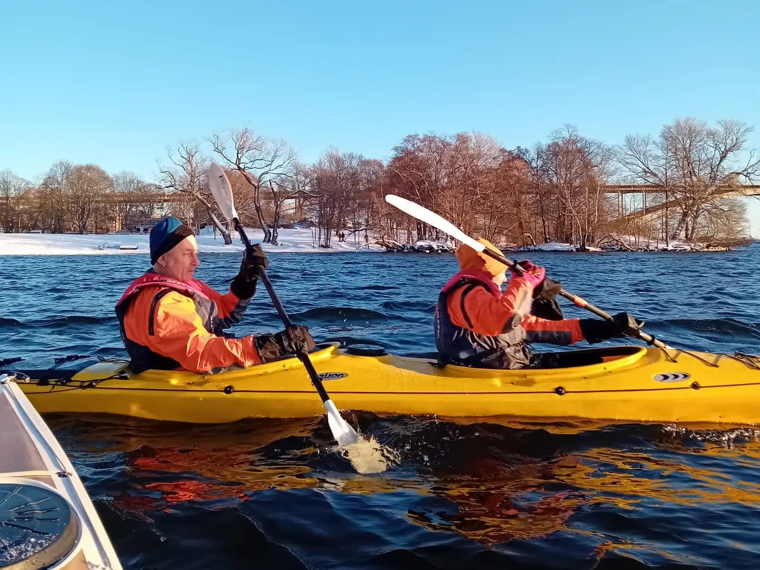 Winter Kayak Tour in Stockholm with Stockholm Nature AB