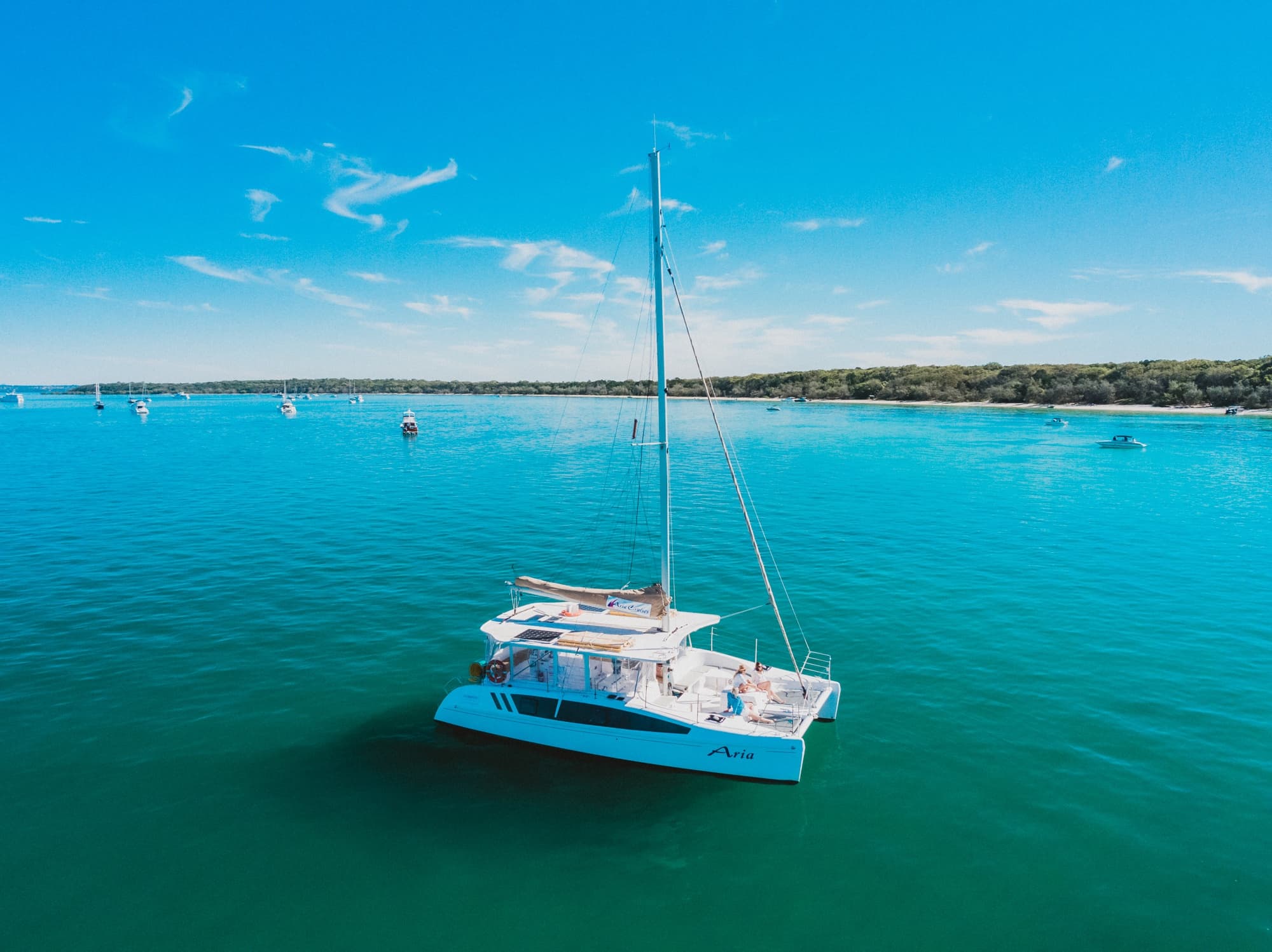 Sailing Moreton Bay Adventures with Aria Cruises