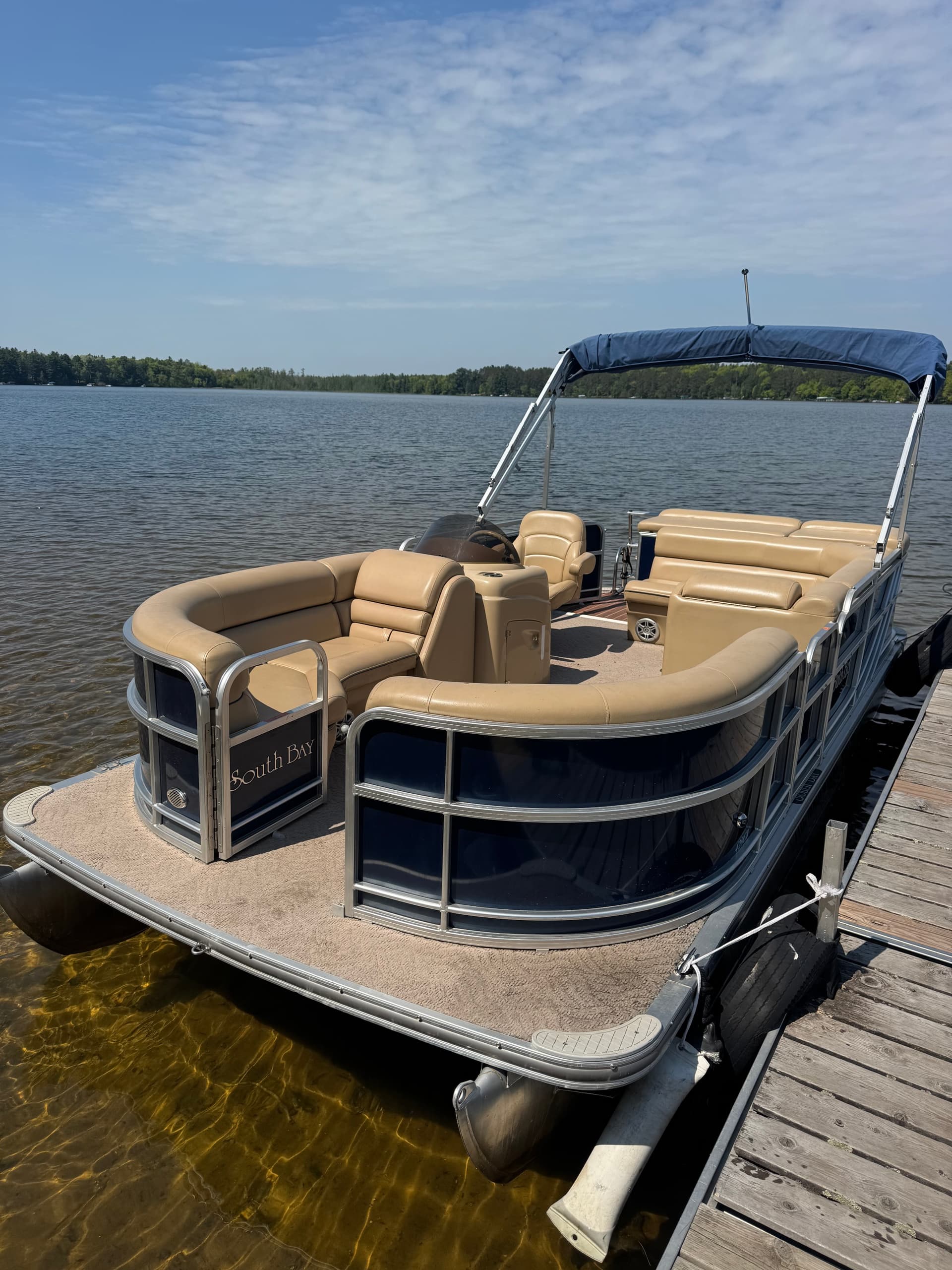 Big Bear Pontoon Rental Experience in Danbury, WI