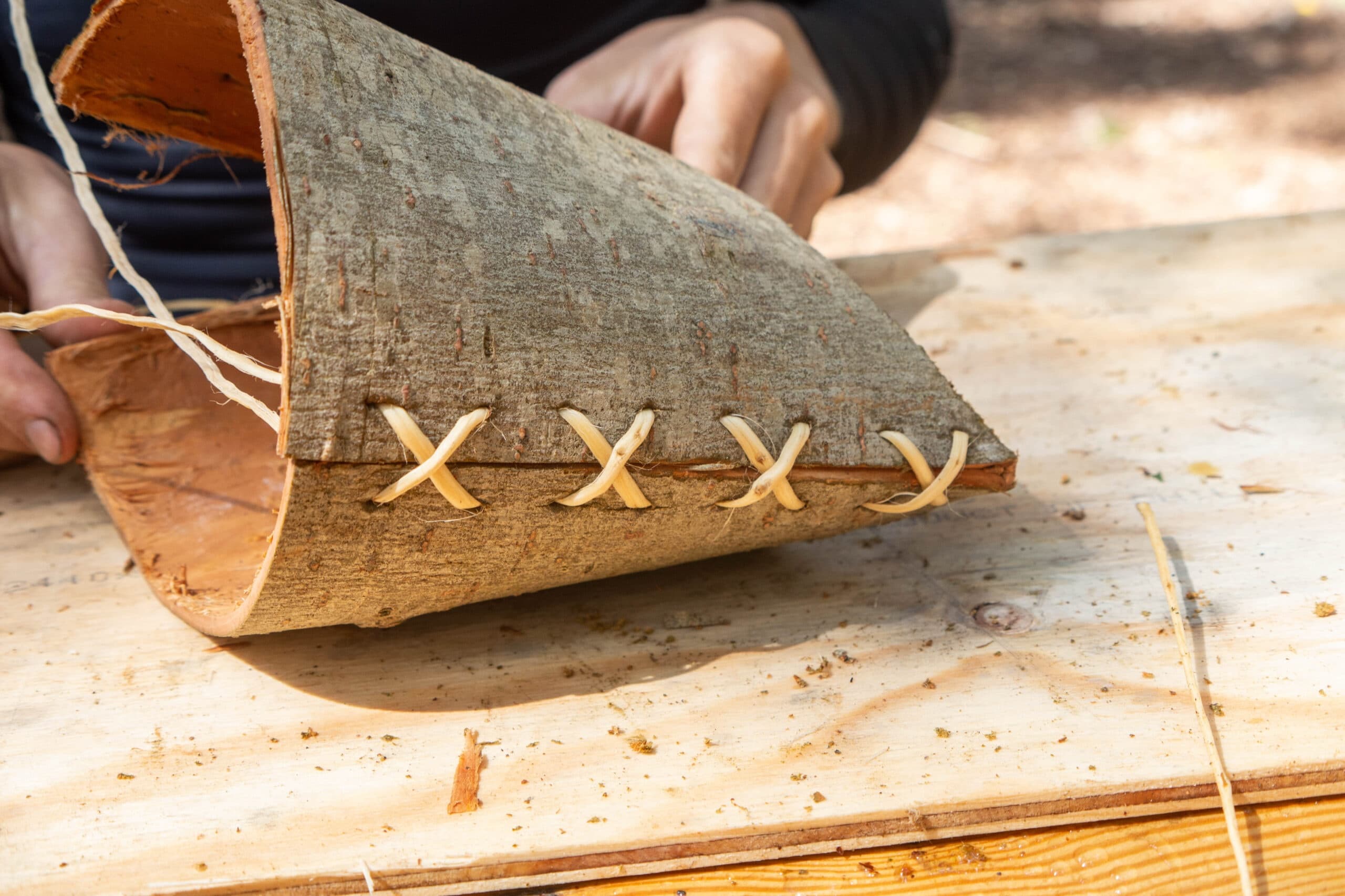 Berkenbast 4-luik: Four-Session Birch-Bark Craft Course in Loosdrecht photo 1