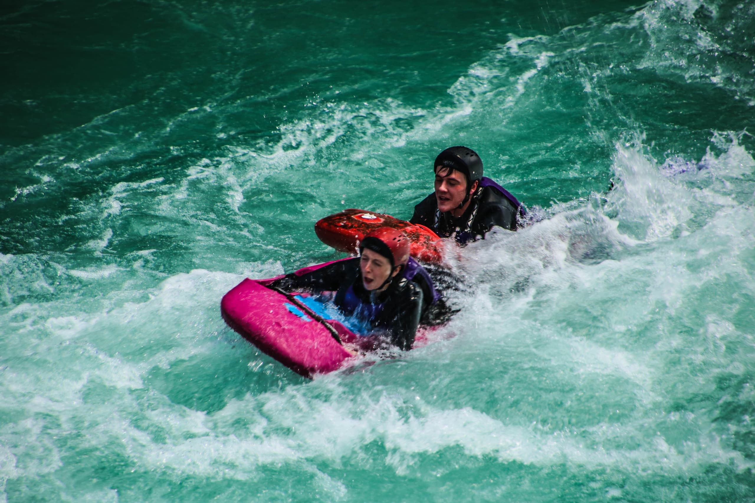 White Water Sledging with Serious Fun Riverboarding