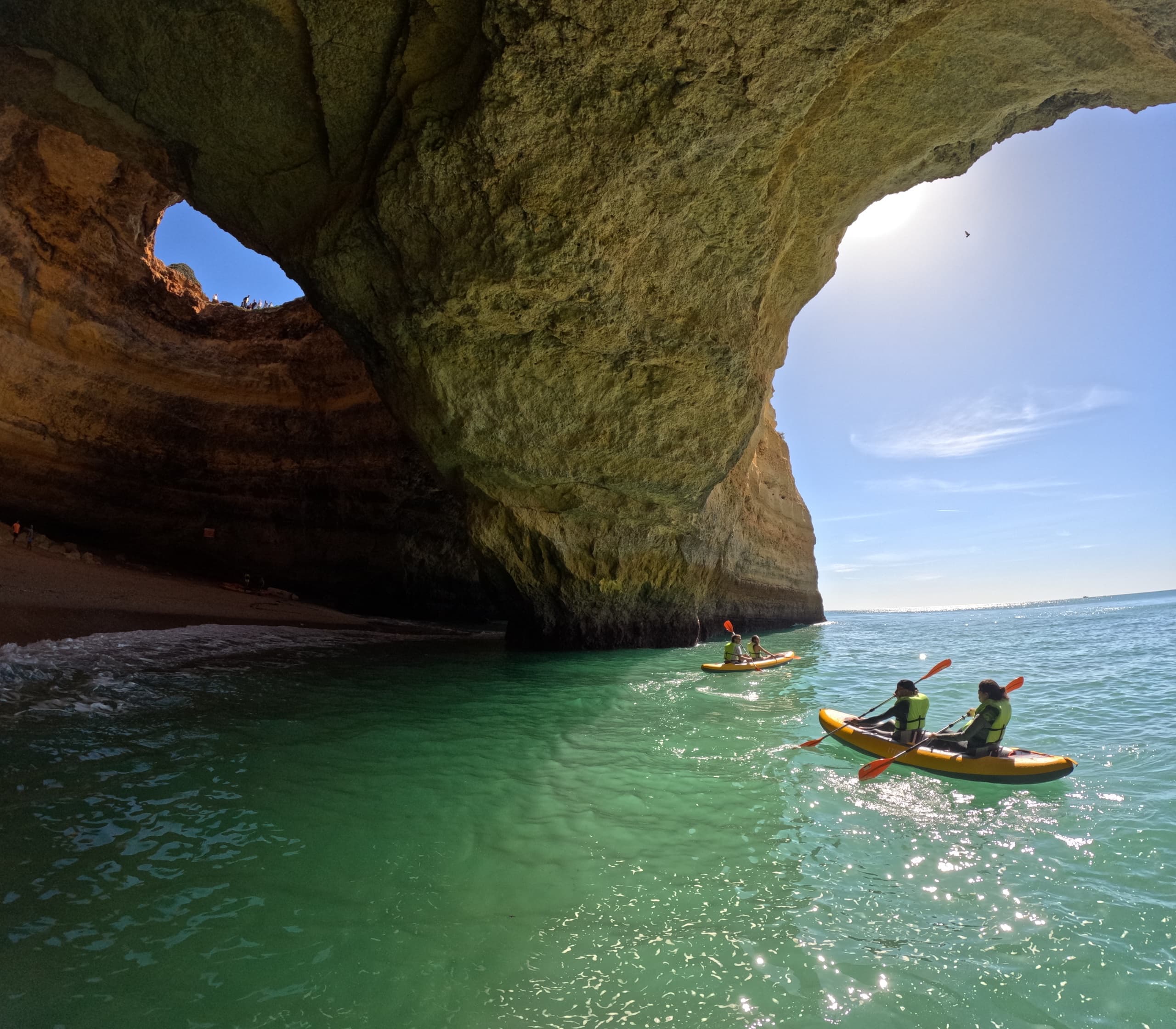 Benagil Cave Kayak Tour with BrotheRootz SUP in Algarve