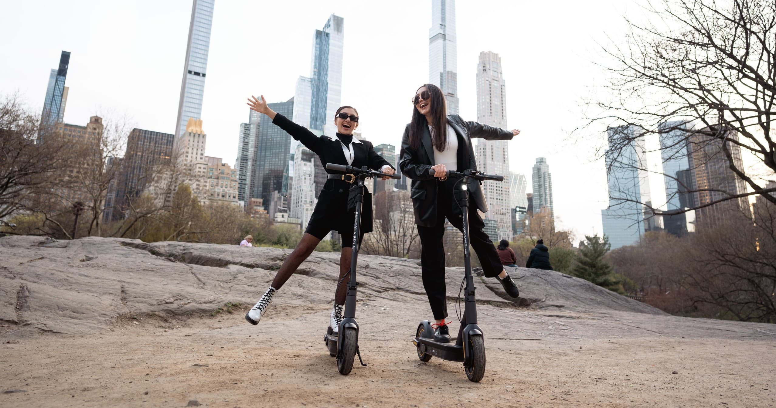 Urban Electric Scooter Adventures with Fancy Apple in NYC