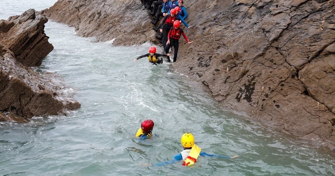 Coasteering Adventure at Surf SUP Academy in North Devon