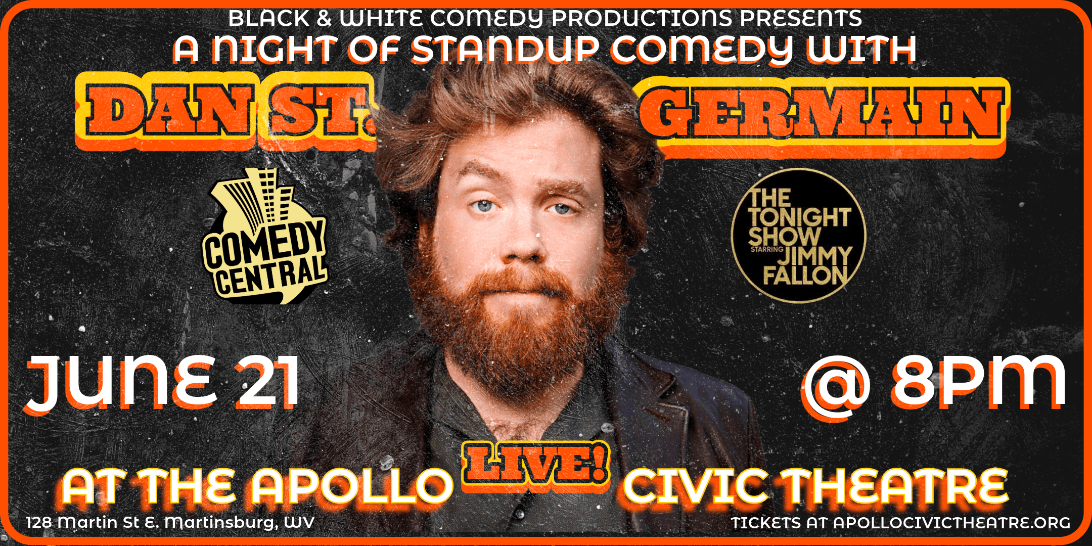 Experience Side-Splitting Standup Comedy at The Historic Apollo Civic Theatre in Martinsburg, WV
