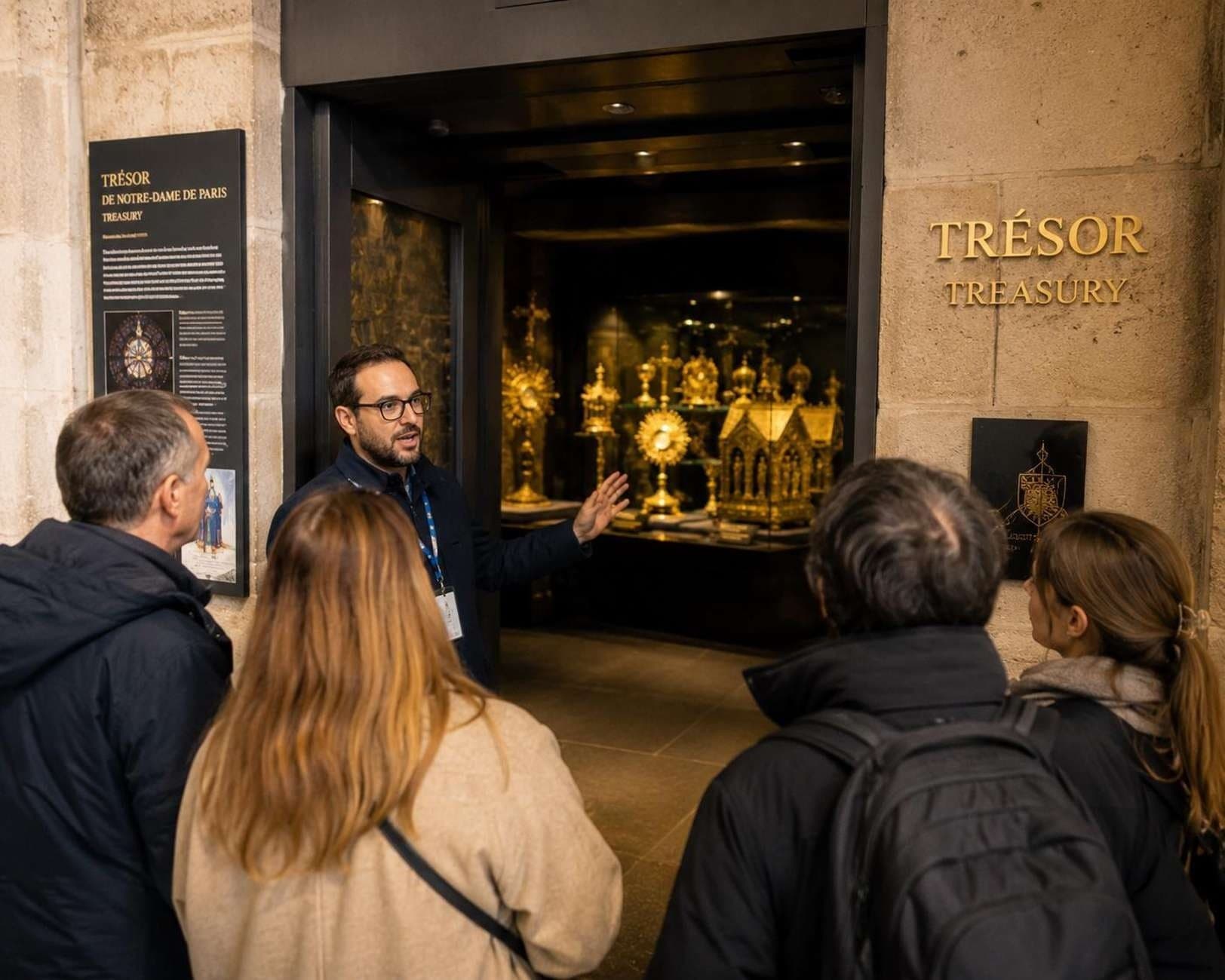 Guided Notre-Dame Exterior Tour & Treasury Entry — Paris Cathedral History Walk photo 1