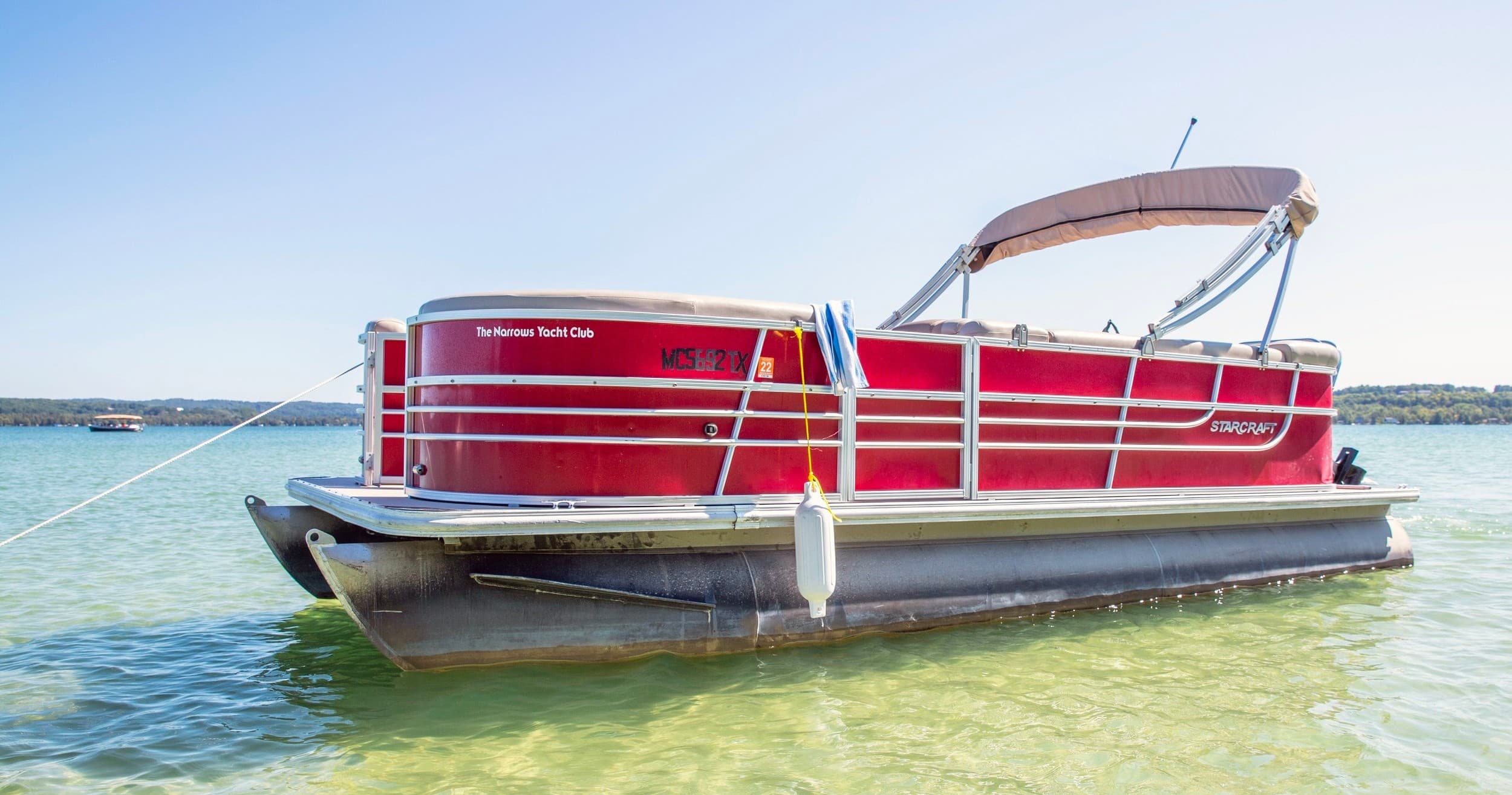 Relaxing Pontoon Rentals on Lake Leelanau, Michigan