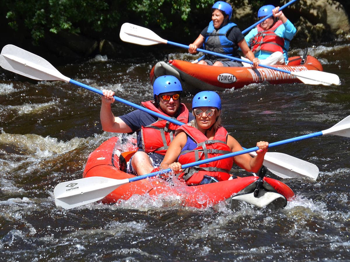 Inflatable Kayaking Adventure on Lehigh River, Pennsylvania