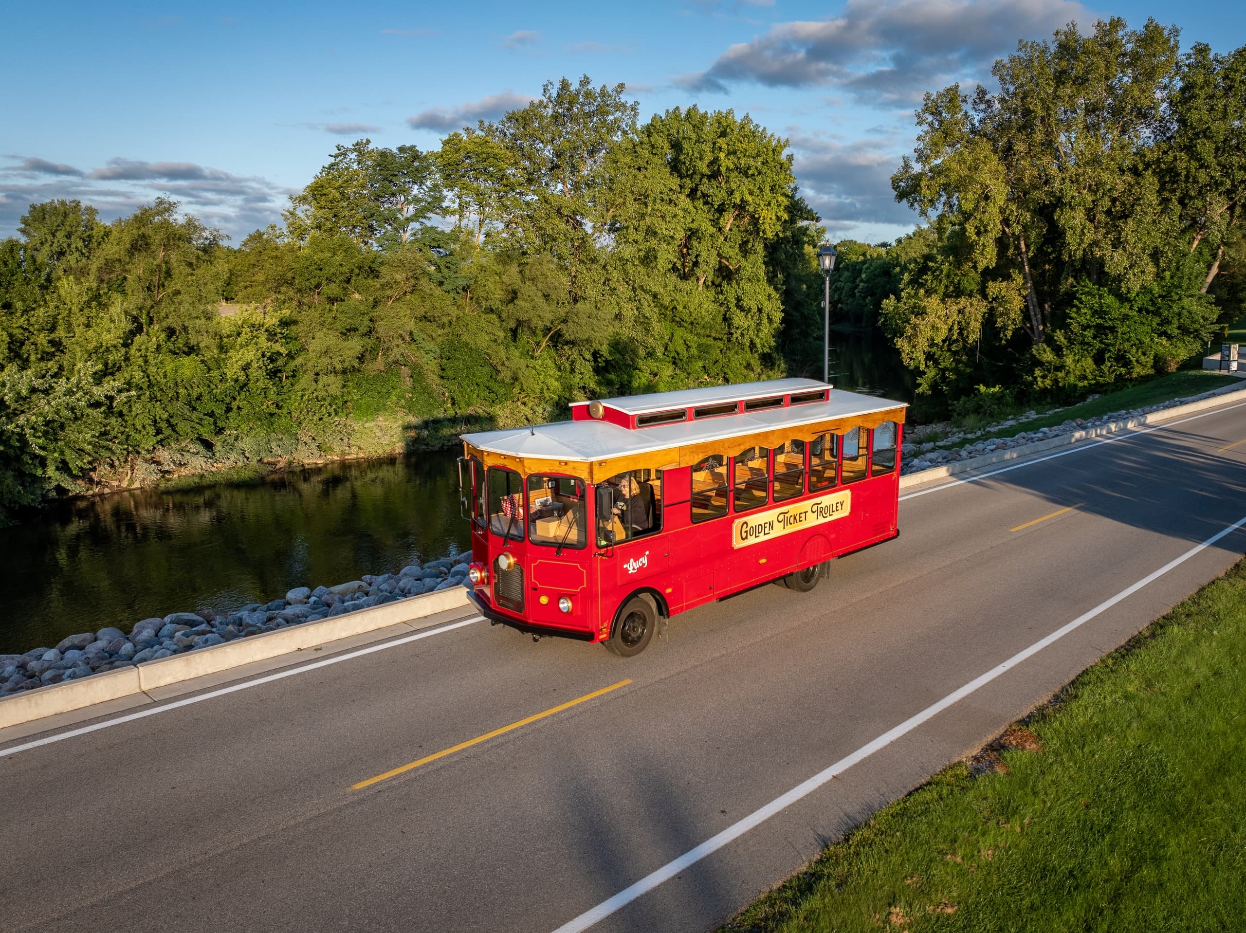 Frankenmuth Trolley Tours with Golden Ticket Trolley