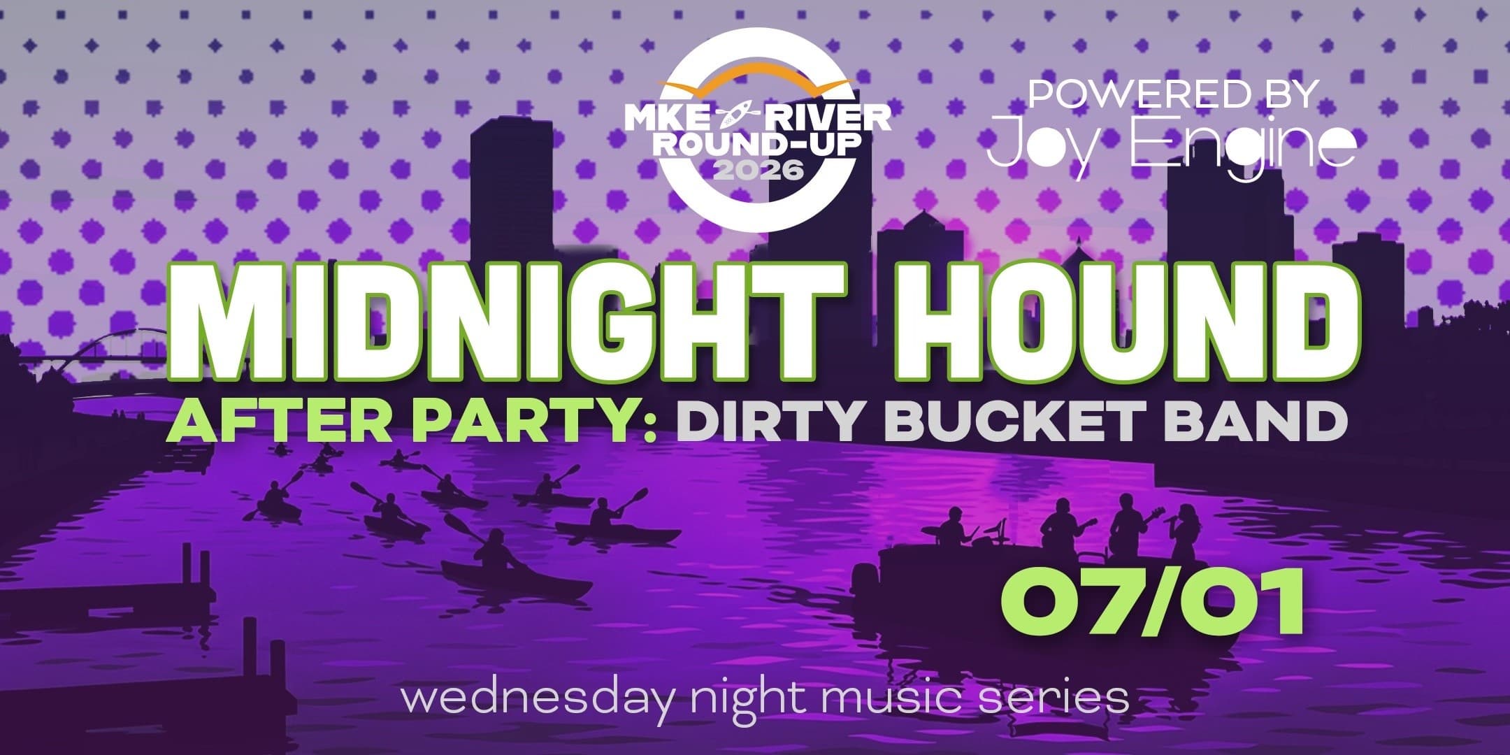 Midnight Hound: Sunset Kayak Concert on the Milwaukee River