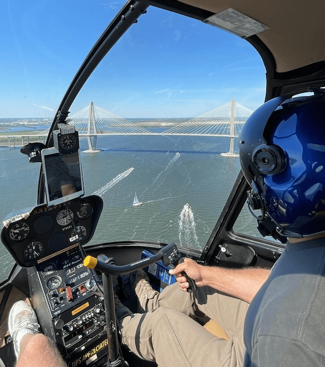 Private Charleston City Helicopter Tour on Johns Island