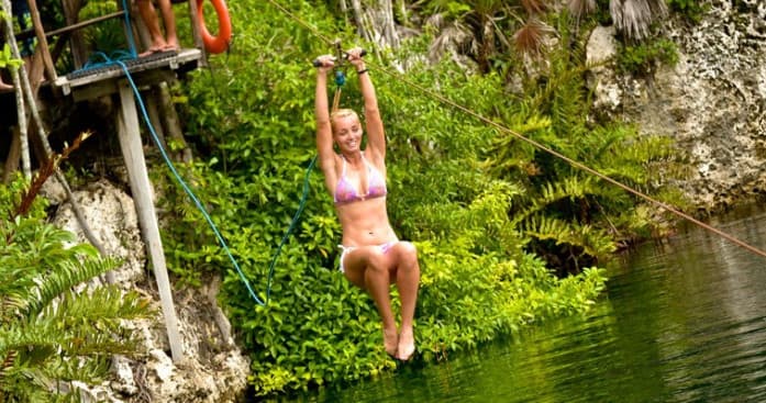 Bicycles & Zip Lines Adventure in Cancún, Mexico