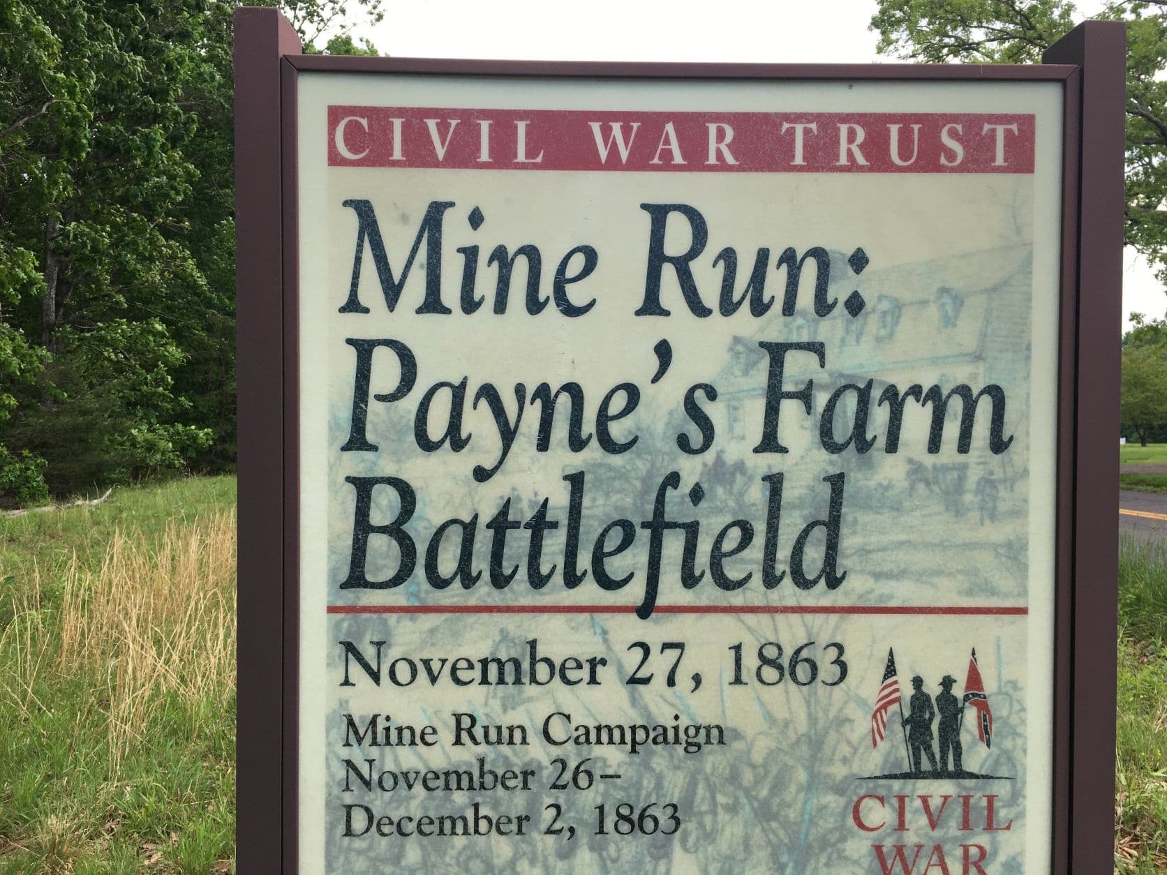 Historic Battlefield Tour and Hiking at Mine Run VA