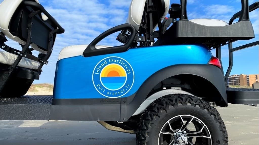 Cruise Port Aransas in Style: Six-Passenger Street-Legal Club Car Rentals