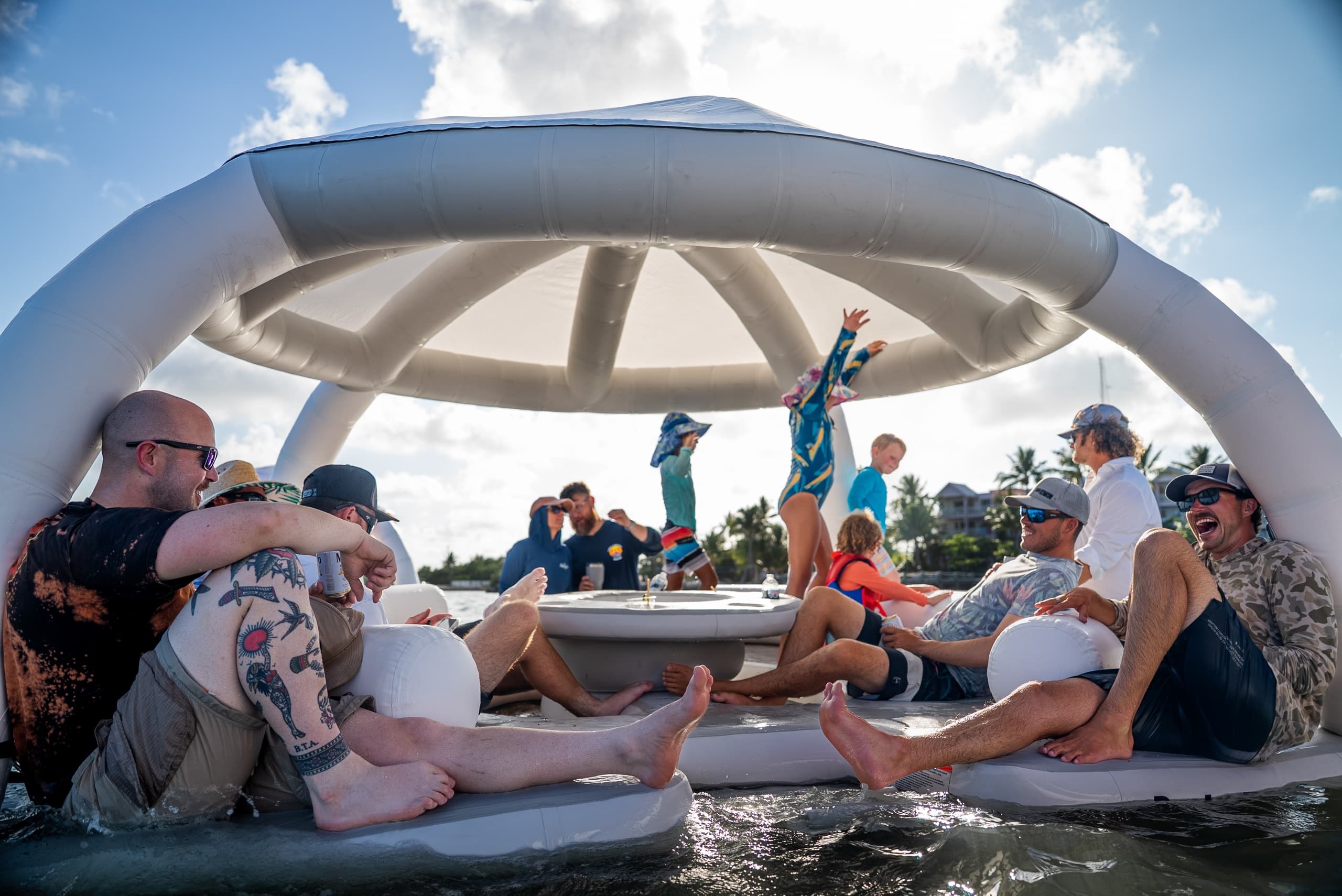 Floating Relaxation with The Lagoon’s Aquabanas in Marathon, FL