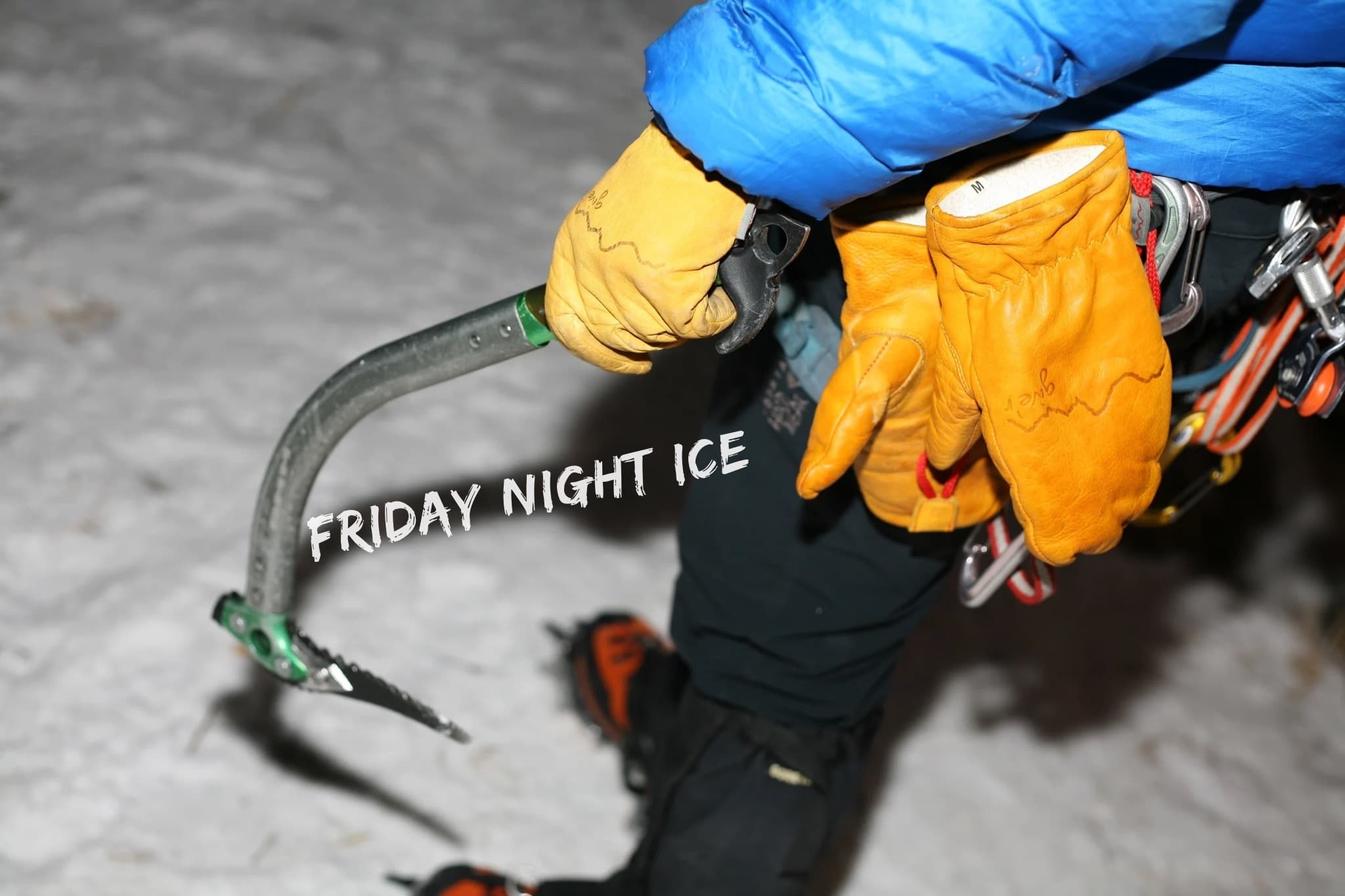 Friday Night Ice Climbing at Front Range Climbing, Lake George
