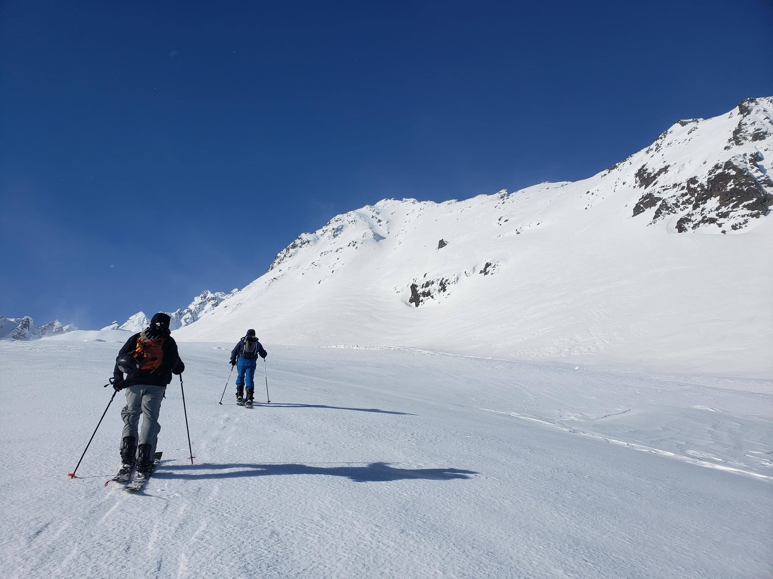 Snowmobile-Access Backcountry Skiing in Seward, Alaska