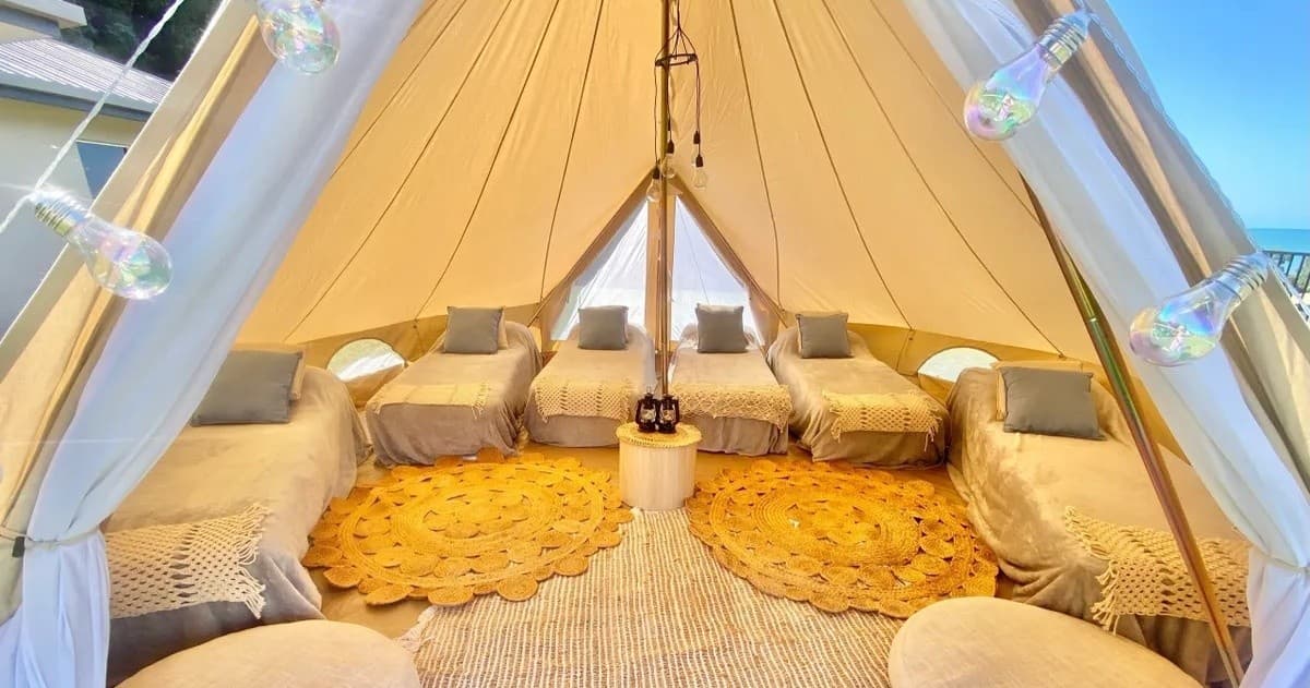 Land Adventures at Basic Bell Family Tent