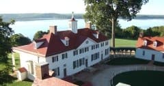 George Washington's Mount Vernon estate overlooking Potomac River