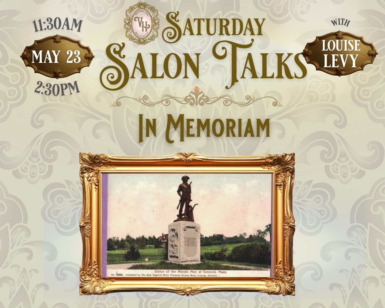 Memorial Coins, Medals & Memory: Saturday Salon Talk In Memoriam — Lenox, MA photo 1