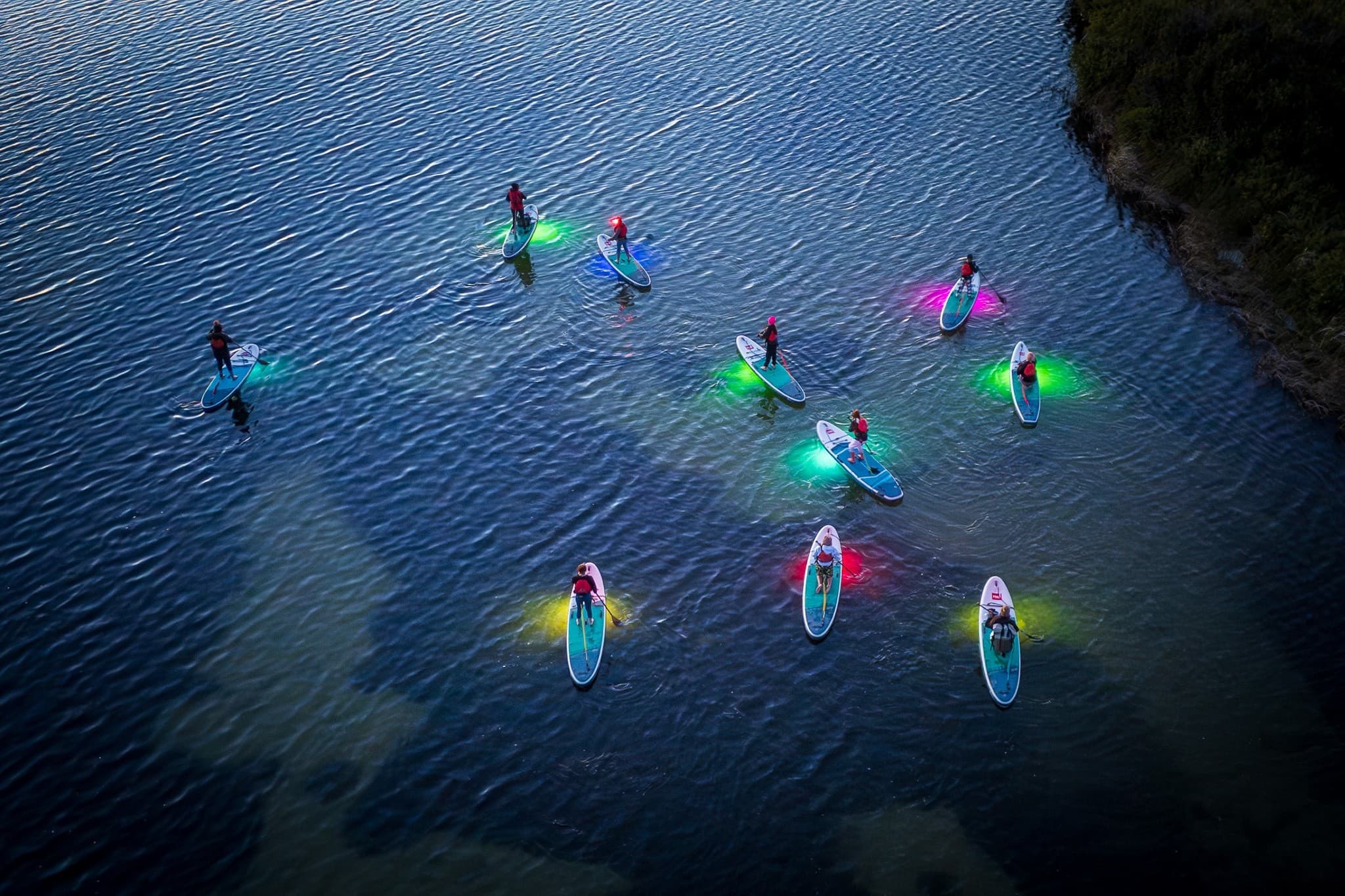 Glow SUP on Lovering Lake: Night Paddle at Echo Valley Provincial Park