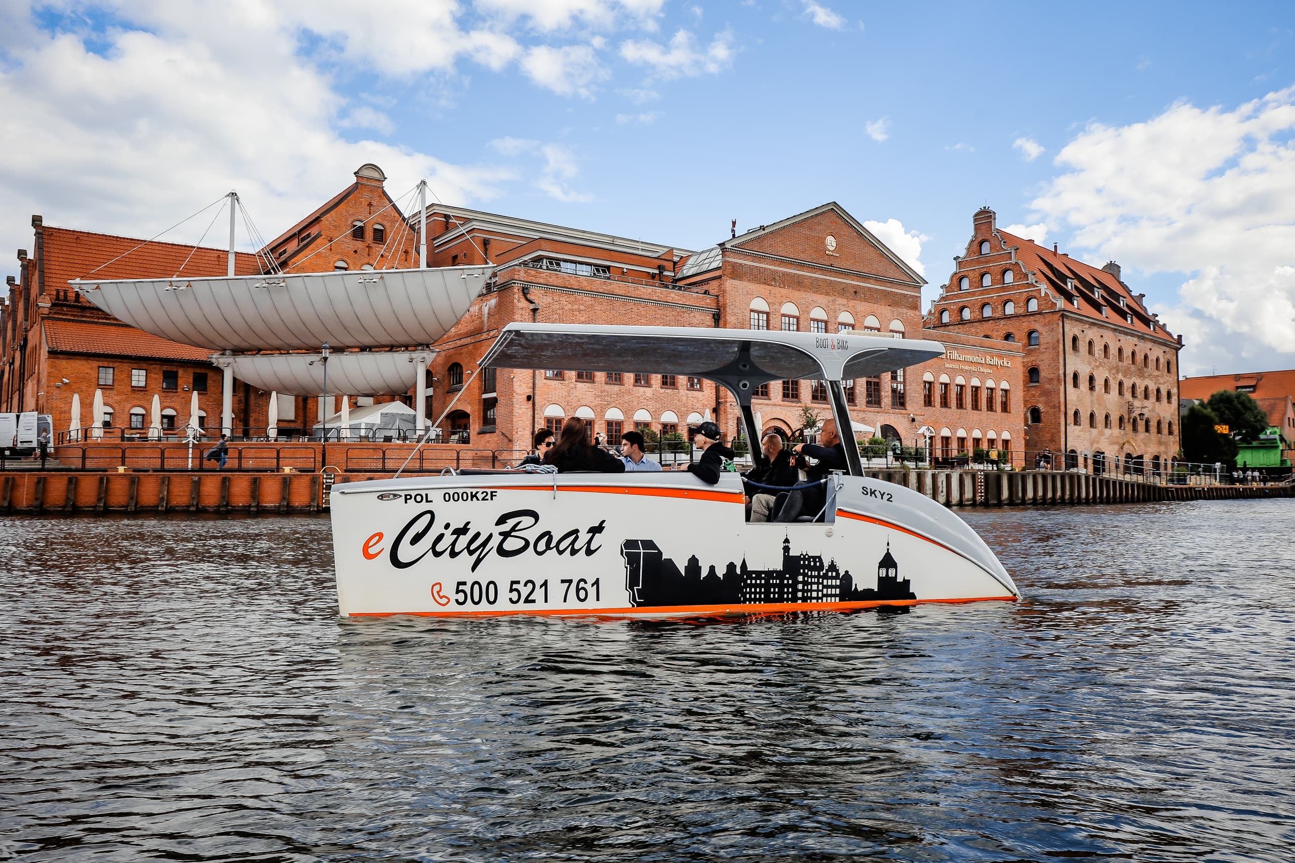 Water Activities: Private Solar-Powered Catamaran in Gdańsk