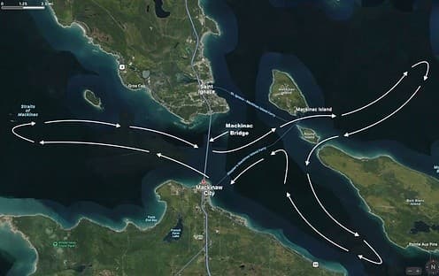Chasing Great Lakes Freighters: Mackinac Bridge Boat Cruise Aboard OLIVE