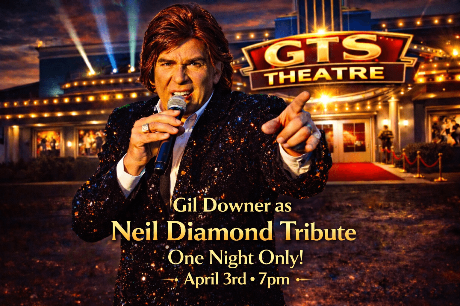 Diamond Nights: Neil Diamond Tribute with Gil Downer at GTS Theatre, Myrtle Beach photo 1