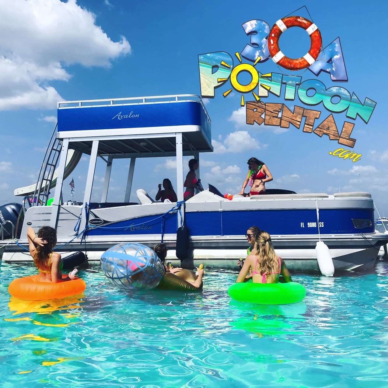 Water Activities at Santa Rosa Beach with Santa Rosa Beach Pontoon Rental LLC