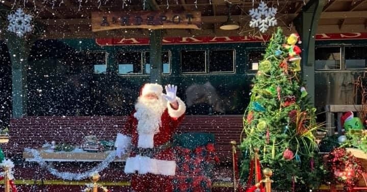 Magical Holiday Express Train Ride in Springdale, Arkansas