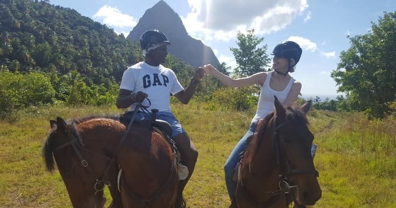 Horseback Riding in St. Lucia with Holiday Riding Stable