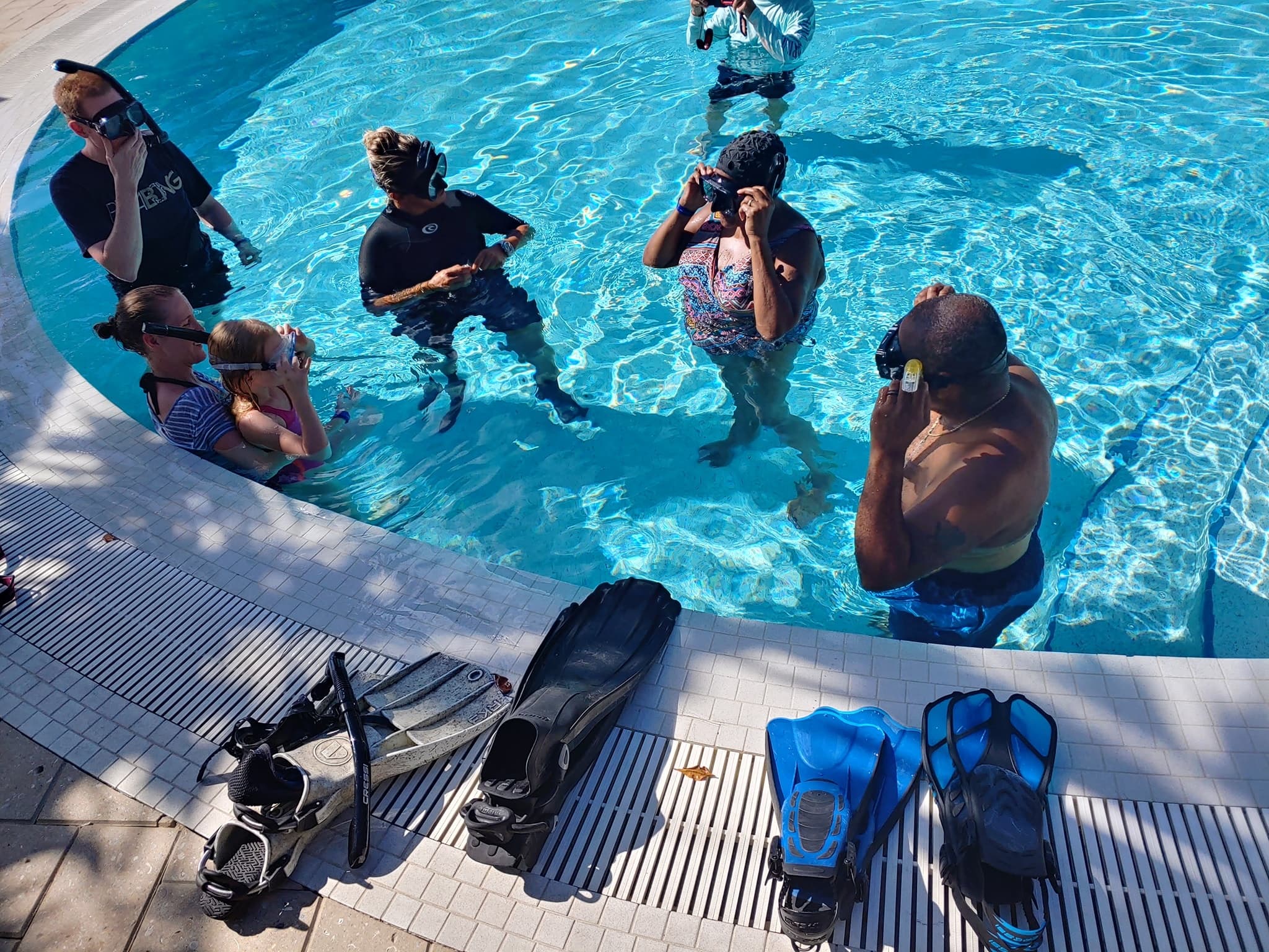 Intro to Snorkeling at Limetree Pool in St. Thomas