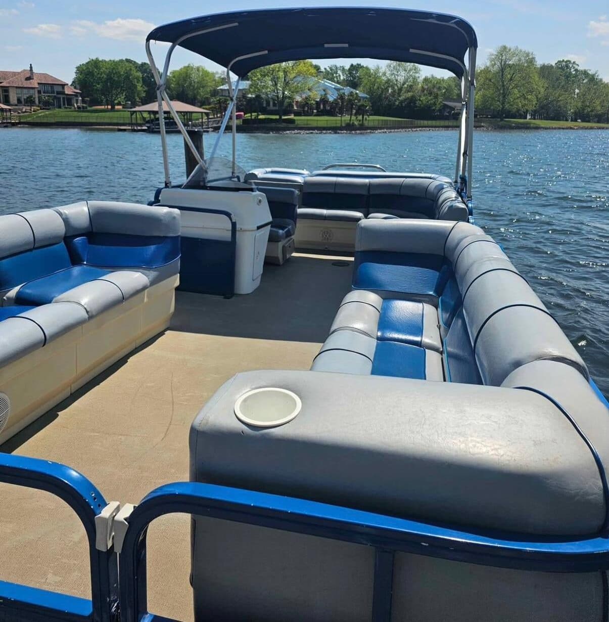 Blue Magic Pontoon Rental: 24-ft Bentley Sunset Cruises on Winston-Salem Lakes photo 3