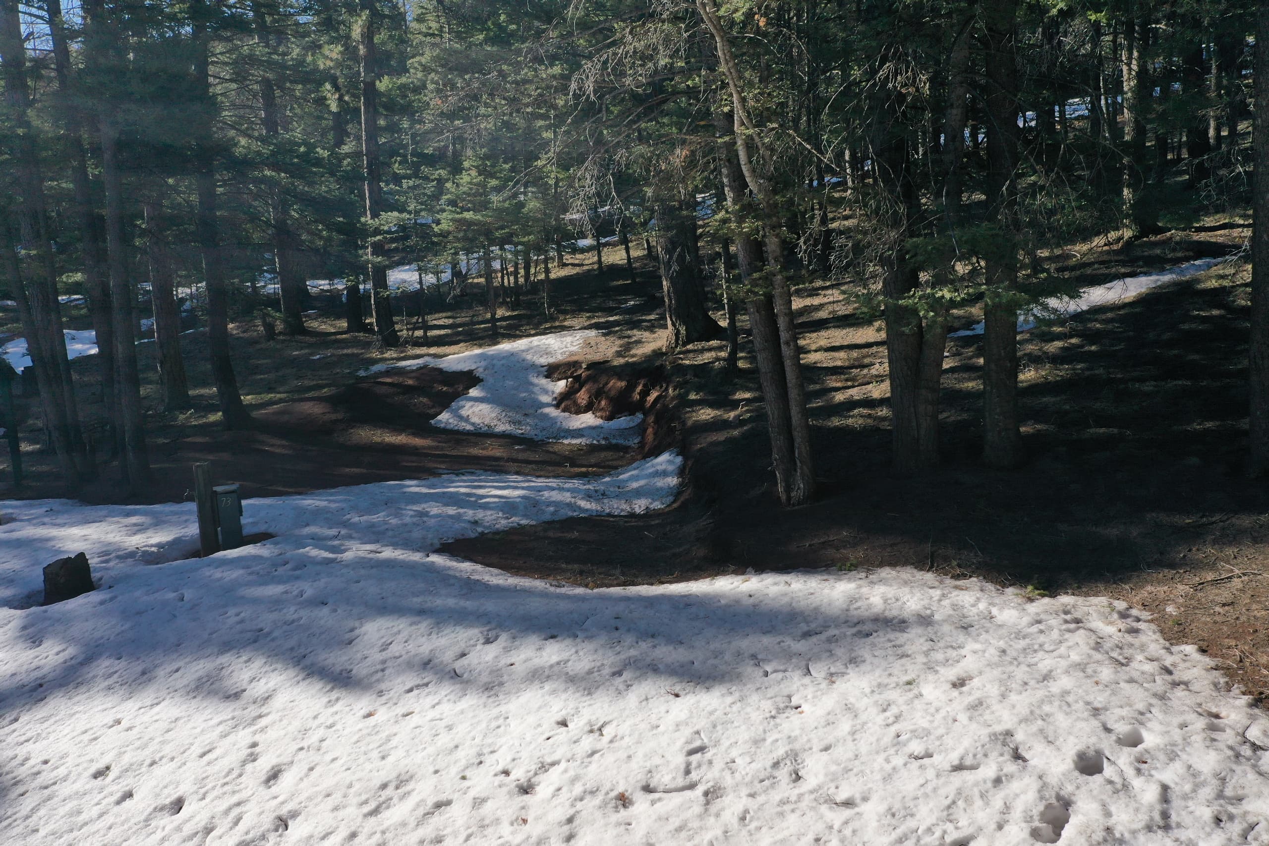 RV Partial Hookup Site #73 at Monument Lake Resort, Weston