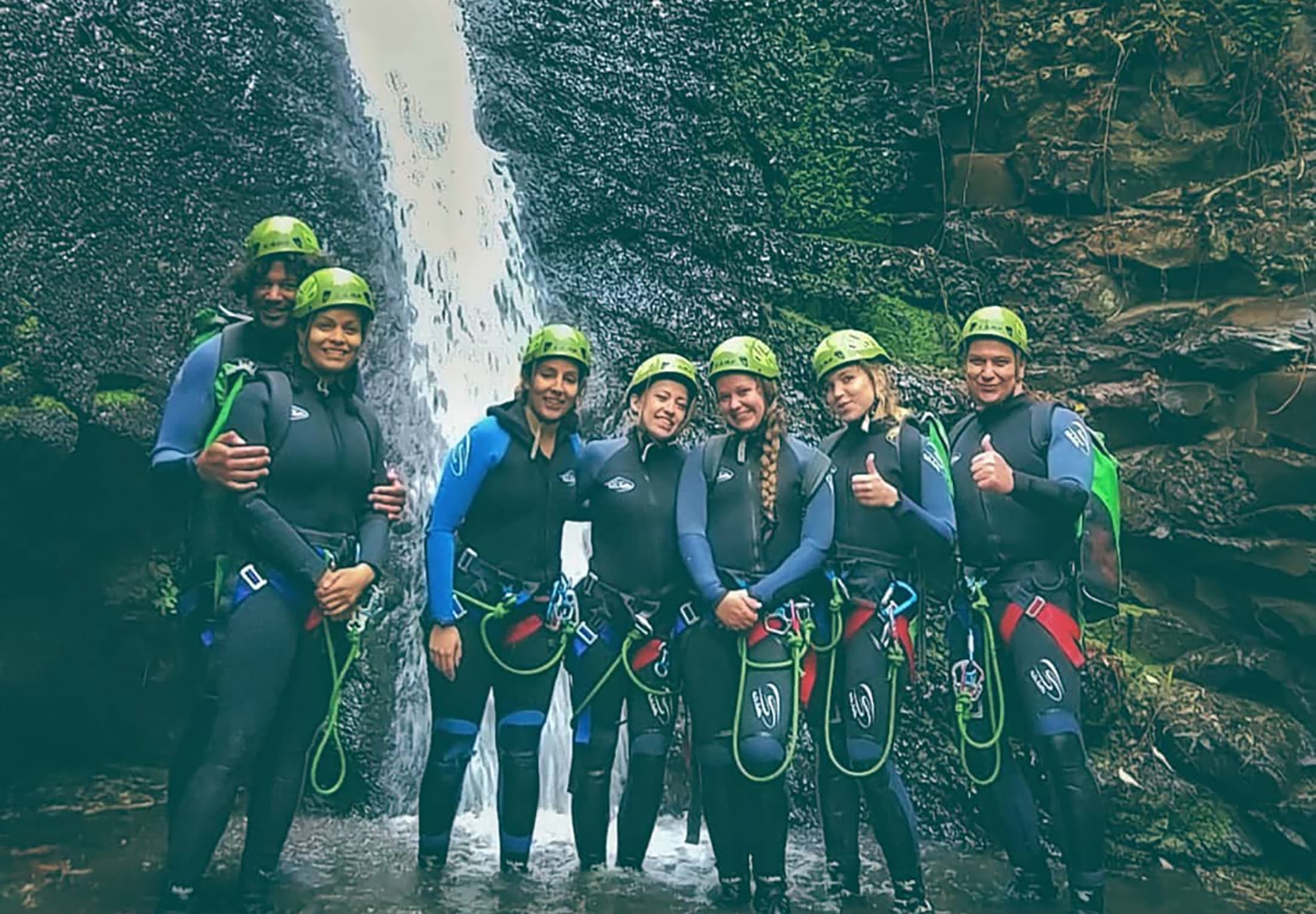 Canyoning in Barranco de Los Cernícalos with Mojo Picon Aventura