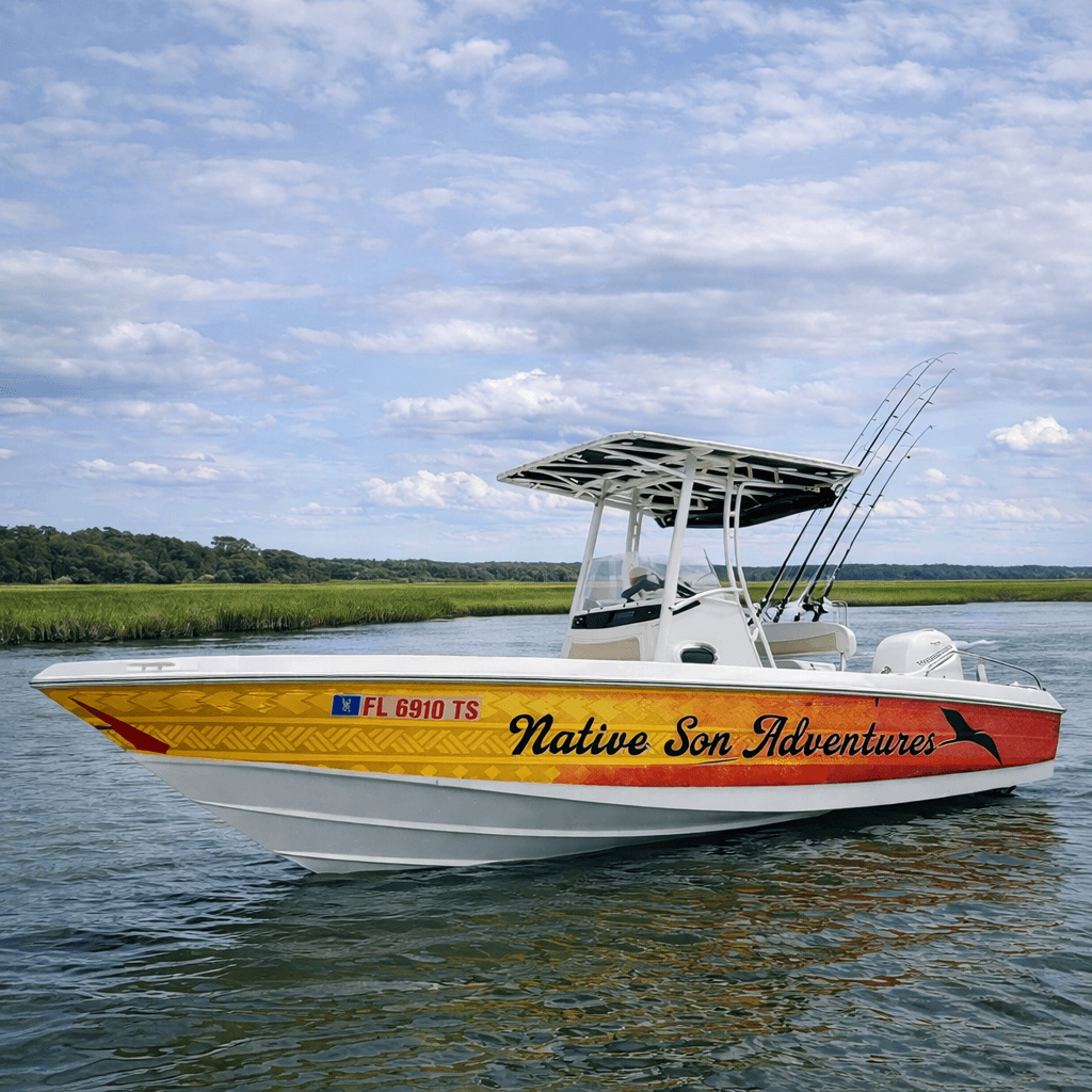 Hilton Head Fishing Charter The Native: Redfish, Tarpon & Dolphin Sightings