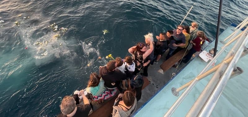 Respectful Full-Body Burial at Sea in the Gulf Stream: Private Fort Lauderdale Charter photo 1