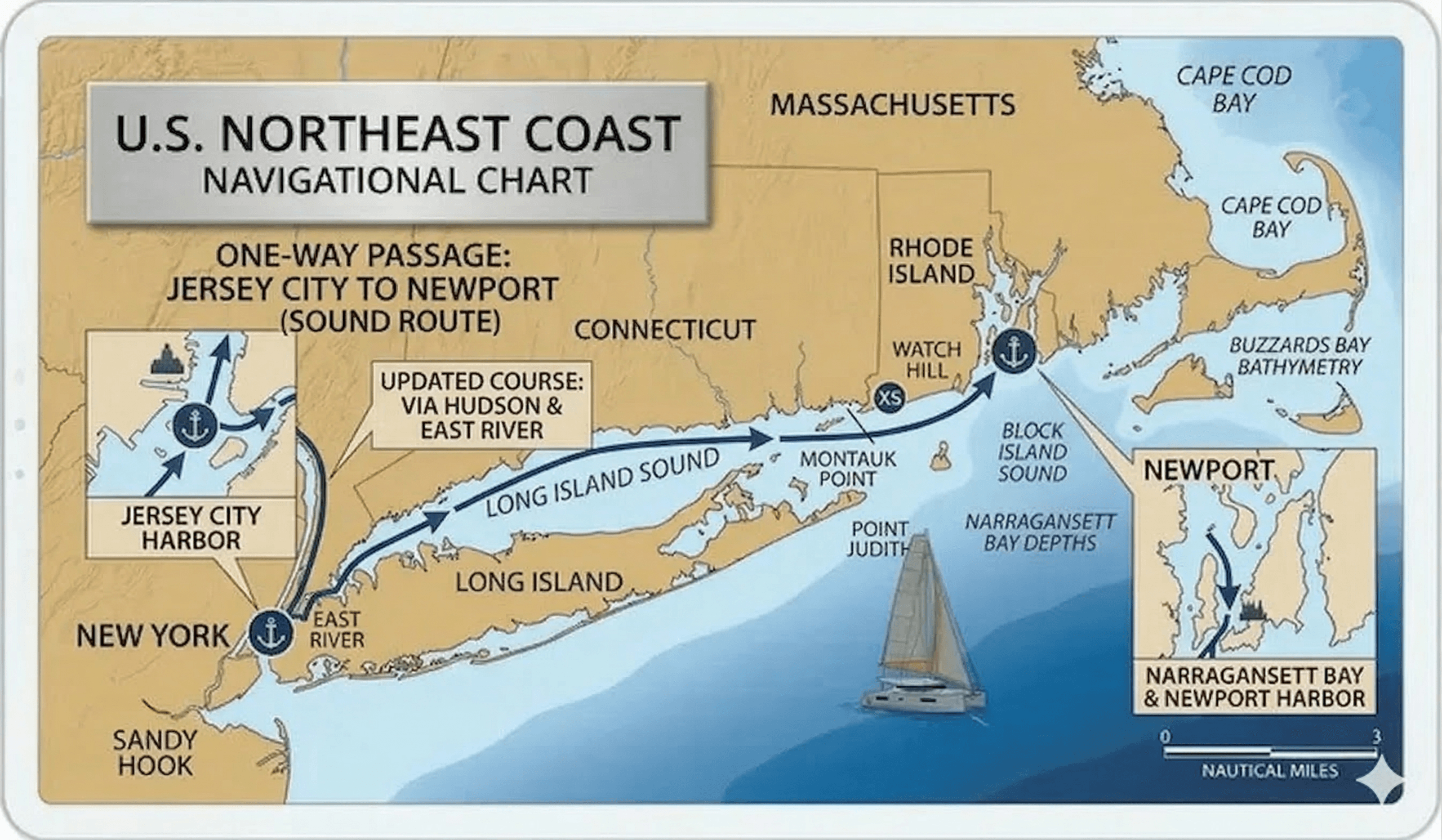 Four-Day Offshore Certification: Jersey City to Newport RI