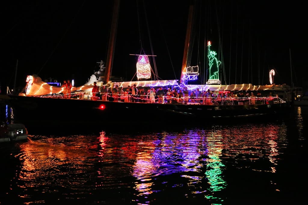 Experience the Magic of the Key West Lighted Boat Parade Aboard America 2.0