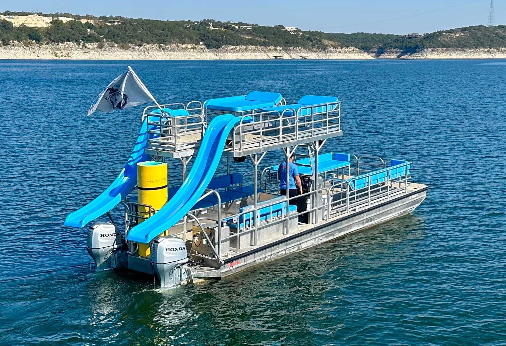 Electric Feel Party Boat Adventure on Lake Travis, Austin