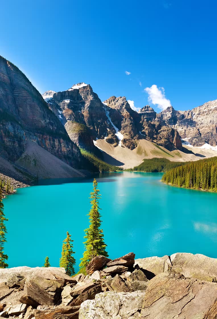 Moraine Lake & Lake Louise Afternoon Tour — Turquoise Waters and Glacier Views from Banff