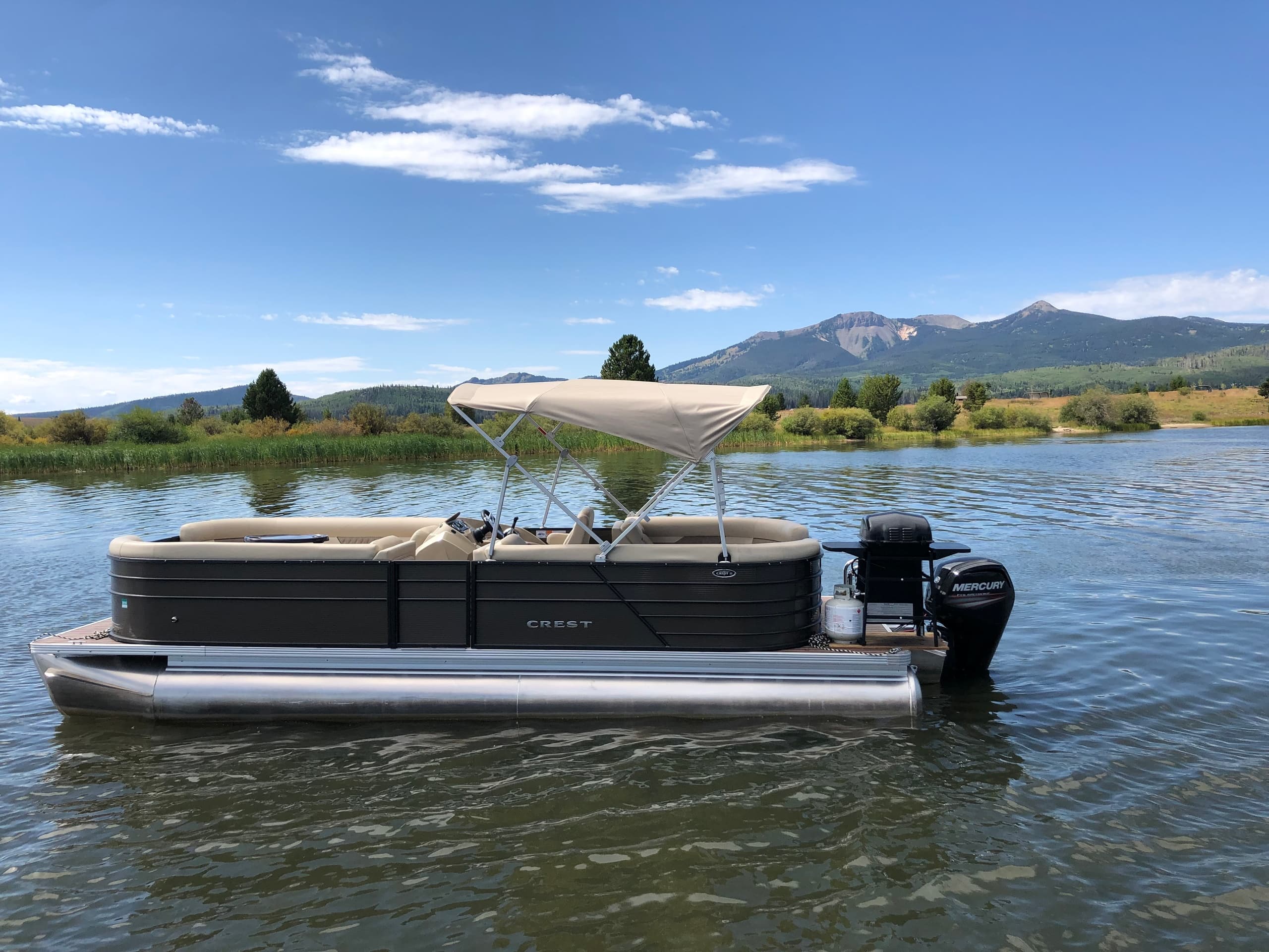 Water Activities at Steamboat Lake Marina: Platinum Pontoon Boat Rental