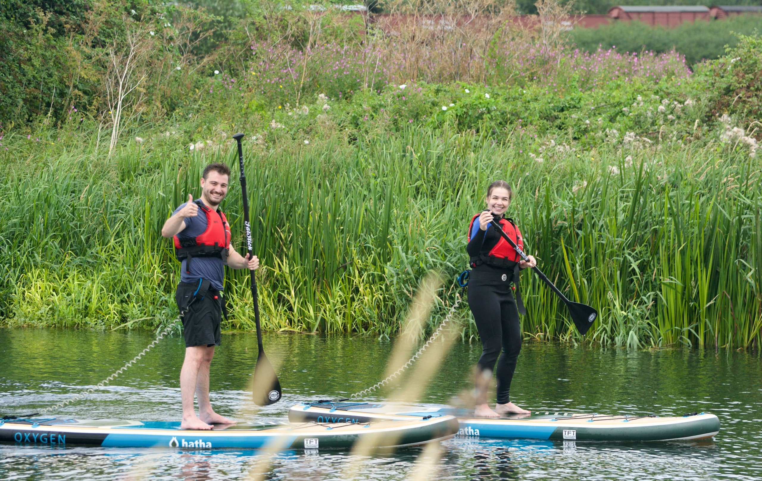 Paddleboarding on the River Nene with Adventure Nene Ltd
