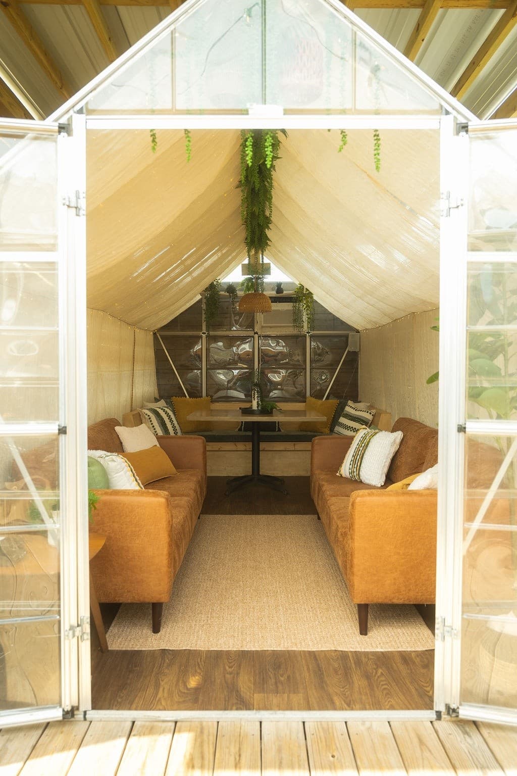 Private Rooftop Cabana at Welltown Brewing: Skyline Views and Urban Greenhouse in Tulsa photo 2