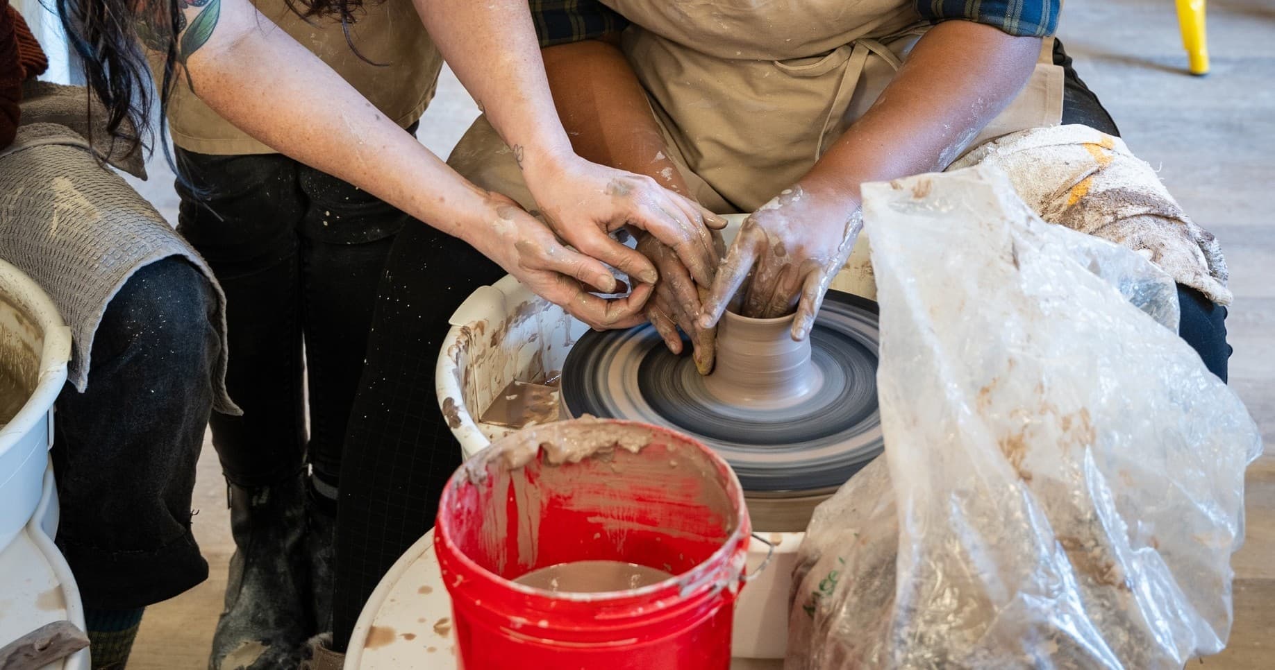 Get Your Hands Dirty: Wheelthrowing 101 at Black Hound Clay Studio South in Philadelphia photo 1