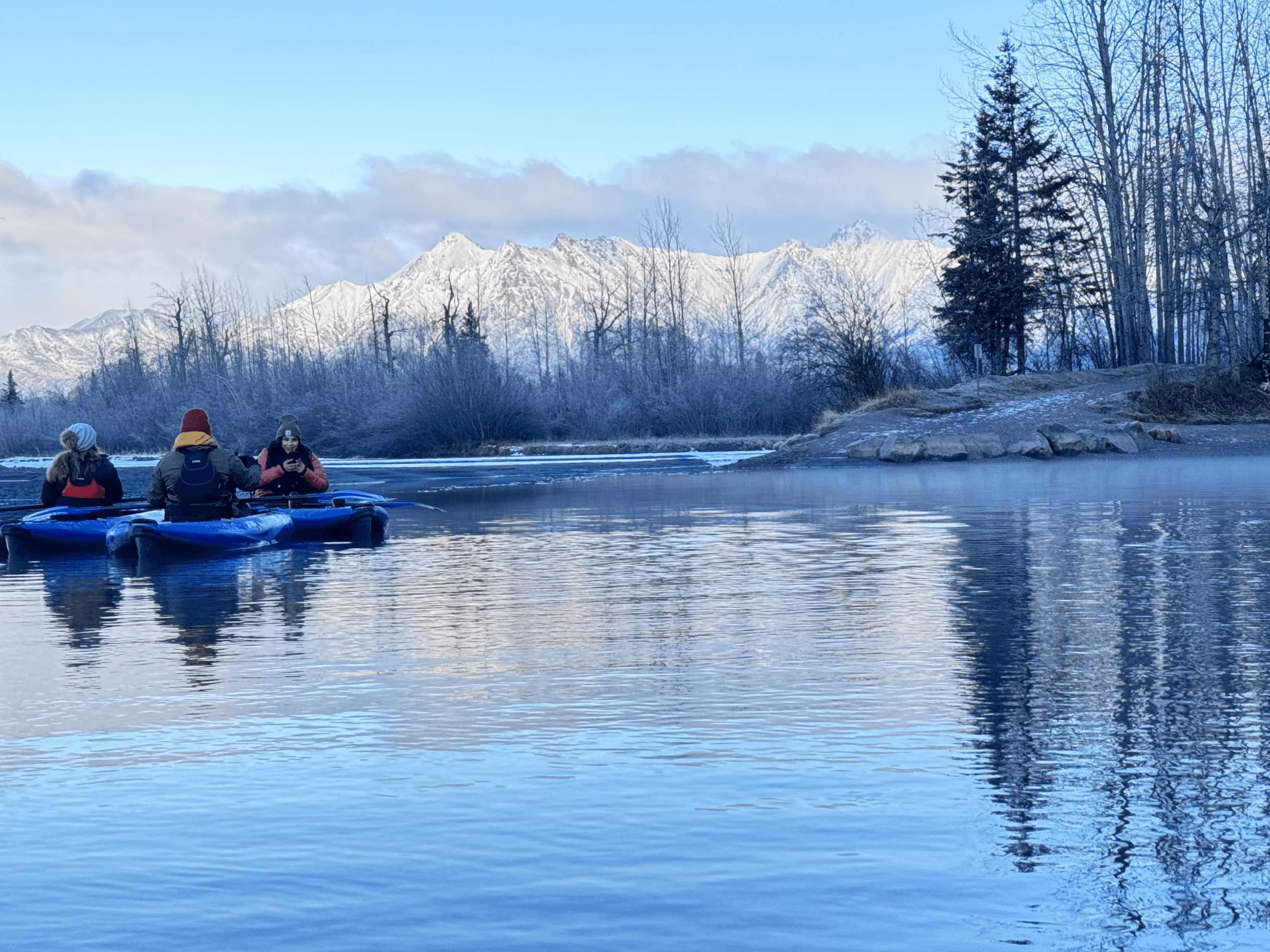 Cold Weather Kayaking with Adventures by True North AK in Palmer