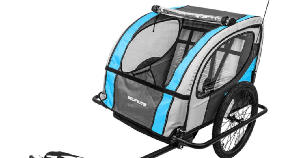 Family-Friendly Pull Behind Trailer at Marco Island Bike Rentals