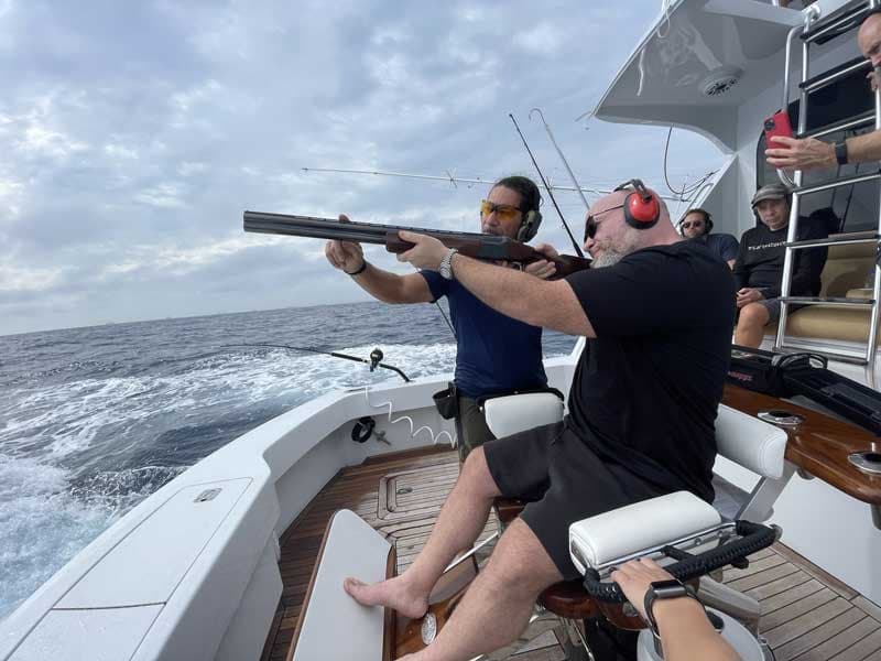 Miami Ocean Skeet Shooting: Luxury Yacht Adventure with "Yachts N Guns"