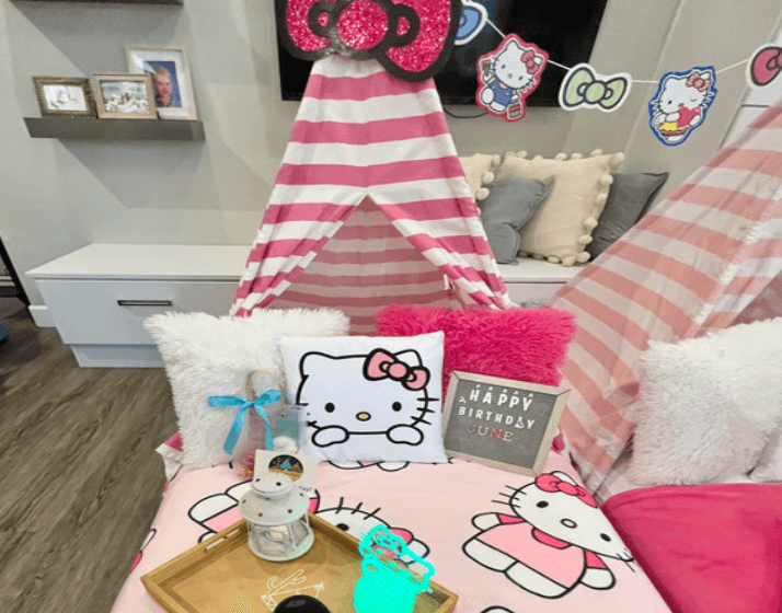 Scottsdale Teepee Sleepovers: Hello Kitty Pop-Up Slumber Parties