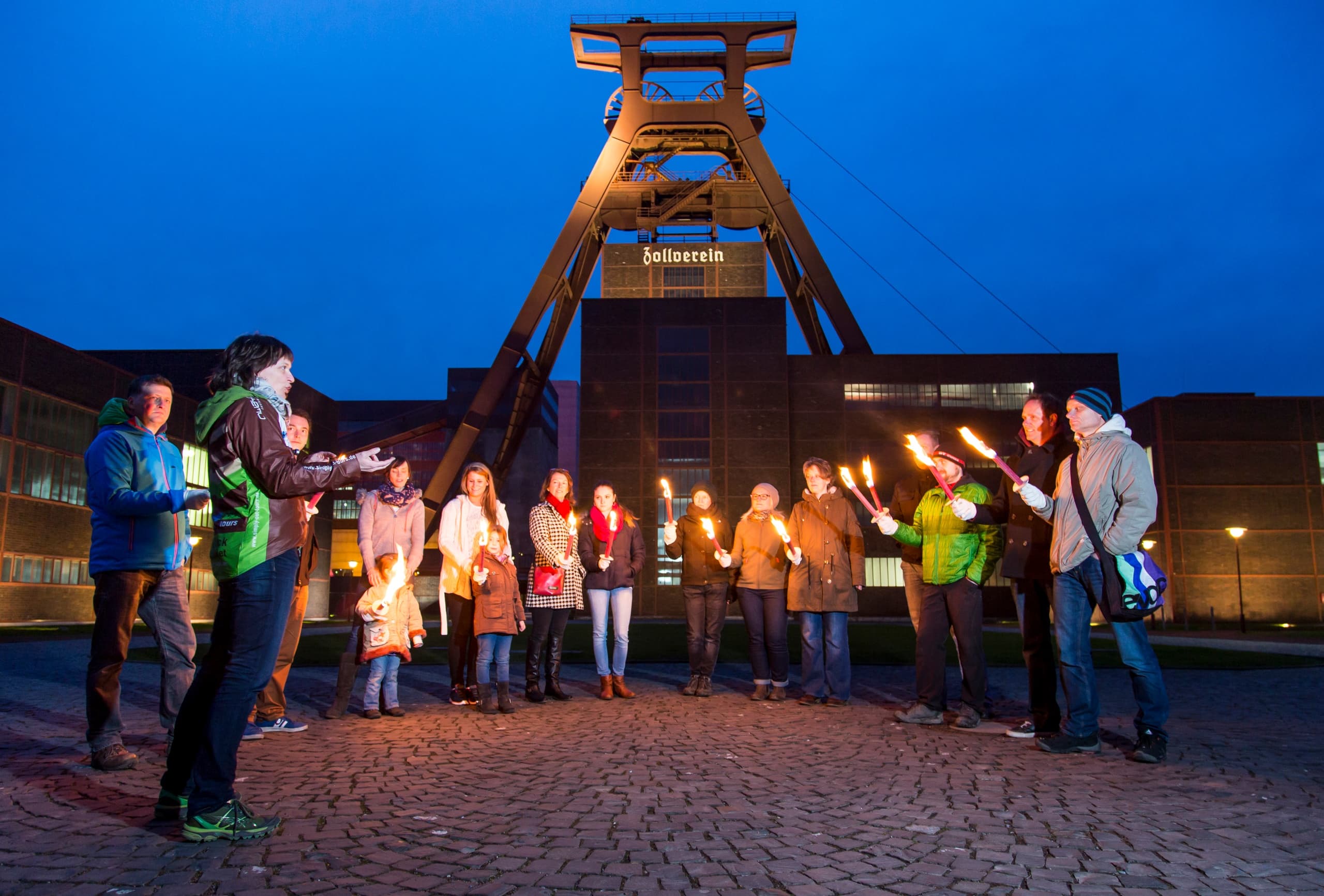 Torchlit Walk at Zollverein: Essen’s Nighttime Industrial Tour